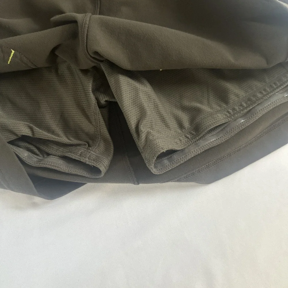 Athleta‎ Green Cotton Skort Skirt Pockets Small S Tennis Golf Pickleball